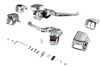 V-Twin - 26-0406 - Handlebar Control Kit Chrome - Fits 1996-2006 Harley-Davidson FLHT, 1996-2004 FLT
