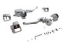V-Twin - 26-0406 - Handlebar Control Kit Chrome - Fits 1996-2006 Harley-Davidson FLHT, 1996-2004 FLT