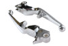 V-Twin - 26-0415 - Chrome Trigger Style Hand Lever Set - Fits 1996-2007 Harley-Davidson FXST, FLT, FLST, 1996-2003 XL, 1996-2007 FXD
