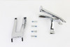 V-Twin - 27-0182 - OE Chrome Driver Footboard Mount Kit