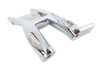 V-Twin - 27-0212 - M8 Left Bracket Footboard Mount Chrome