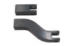 V-Twin - 27-0314 - Rear Passenger Footpeg Mount Set Black - Fits 2002-2005 Harley-Davidson FXD, FXDWG