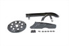 V-Twin - 27-0541 - Chrome Belt Guard and Pulley Cover Kit - Fits 1991-1999 Harley-Davidson XL (5-Speed)