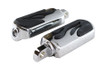 V-Twin - 27-0558 - Chrome Flame Style Footpeg Set