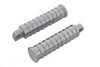 V-Twin - 27-0729 - Chrome Light Grooves Footpeg Set