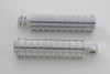 V-Twin - 27-0729 - Chrome Light Grooves Footpeg Set