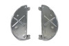 V-Twin - 27-0781 - Half Moon Footboard Set - Fits 1940-1984 Harley-Davidson FL, 1940-1948 U, 1940-1952 W, 1941-1972 G