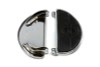 V-Twin - 27-0900 - Half Moon Footboard Set Chrome