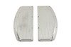 V-Twin - 27-0911 - Footboard Mat Set Chrome - Fits 1986-1990 Harley-Davidson FLST, 1966-1984 FL, 1980-1990 FLT