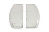 V-Twin - 27-0911 - Footboard Mat Set Chrome - Fits 1986-1990 Harley-Davidson FLST, 1966-1984 FL, 1980-1990 FLT