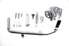 V-Twin - 27-1007 - Chrome Jiffy Kickstand Kit - Fits 2009-2016 Harley-Davidson FLT