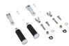 V-Twin - 27-1031 - FX Footpeg Mount Kit Chrome - Fits 1973-1984 Harley-Davidson FX