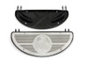 V-Twin - 27-1045 - Half Moon Footboard Set Black - Fits 1941-1952 Harley-Davidson W, 1941-1980 FL