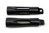 V-Twin - 27-1067 - Black Milled Style Footpeg Set