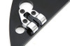 V-Twin - 27-1078 - Driver Black Half Moon Footboard Set With Holes