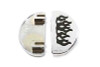 V-Twin - 27-1202 - Driver Footboard Set with Flame Design