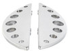 V-Twin - 27-1209 - Driver Chrome Half Moon Footboard Set