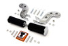 V-Twin - 27-1253 - Buddy Seat Footpeg Set Chrome - Fits 1941-1964 Harley-Davidson FL, 1940-1952 EL