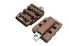 V-Twin - 27-1293 - Grate Passenger Footpeg Set Bronze