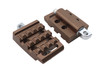 V-Twin - 27-1293 - Grate Passenger Footpeg Set Bronze