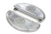 V-Twin - 27-1535 - Half Moon Footboard Set Chrome - Fits 1941-1965 Harley-Davidson FL, 1936-1952 G, EL