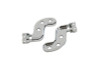 V-Twin - 27-1628 - Chrome Buddy Seat Footpeg Bracket Set