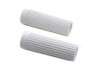 V-Twin - 28-0119 - Replica Rib Style White Grip Set - Fits 1962-1972 Harley-Davidson FL, XL