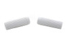 V-Twin - 28-0119 - Replica Rib Style White Grip Set - Fits 1962-1972 Harley-Davidson FL, XL