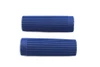 V-Twin - 28-0185 - Blue Grip Set Original Rib Style - Fits 1962-1972 Harley-Davidson FL, XL