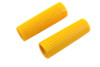 V-Twin - 28-0186 - Yellow Grip Set Original Rib Style