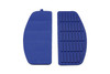 V-Twin - 28-0431 - Footboard Blue Mat Set - Fits 1986-1990 Harley-Davidson FLST, 1966-1984 FL, 1980-1990 FLT