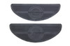 V-Twin - 28-0858 - Black Rubber Footboard Mat Set - Fits 1940-1965 Harley-Davidson FL, 1940-1952 WL, 1940-1947 UL, 1940-1973 G