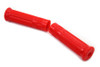 V-Twin - 28-0957 - Red Beck Plastic Grip Set - Fits 1915-1935 Harley-Davidson J, 1936-1948 W, EL, 1941-1948 FL