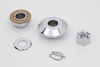 V-Twin - 2864-5 - Front Axle Spacer Kit Smooth Style Chrome