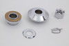 V-Twin - 2864-5 - Front Axle Spacer Kit Smooth Style Chrome
