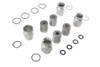V-Twin - 2886-24 - Cadmium Plated Valve Cover Set