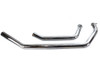 V-Twin - 29-0043 - Shovelhead Exhaust Header Set Upsweep Chrome - Fits 1971-1984 Harley-Davidson FX