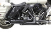V-Twin - 29-0071 - 2:1 Exhaust Header Set Black - Fits 1996-2016 Harley-Davidson FLT