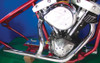 V-Twin - 29-0146 - Chrome Exhaust Header Kit for Kick or Electric - Fits 1970-1984 Harley-Davidson FL