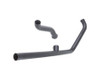 V-Twin - 29-0147 - Kick or Electric Exhaust Header Kit Black - Fits 1970-1984 Harley-Davidson FL