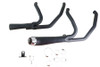 V-Twin - 29-2108 - Cyclone 1-3/4 inch 2 into 1 Exhaust Header Set Black - Fits 1985-2005 Harley-Davidson FLT