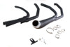 V-Twin - 29-2108 - Cyclone 1-3/4 inch 2 into 1 Exhaust Header Set Black - Fits 1985-2005 Harley-Davidson FLT