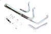V-Twin - 29-8751 - Wyatt Gatling Holeshot Exhaust Set Chrome - Fits 1985-2005 Harley-Davidson FXST