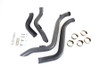V-Twin - 30-0021 - Straight Down Drag Pipe Set Black with Heat Shields - Fits 1986-2017 Harley-Davidson FXST