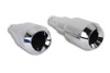 V-Twin - 30-0073 - Grenade Muffler Set Chrome