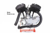 V-Twin - 30-0167 - UL 3 Piece Exhaust System Set Raw - Fits 1937-1940 Harley-Davidson UL