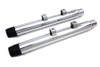 V-Twin - 30-0455 - 2-1/4 inch Diameter Chrome Straight Muffler Set