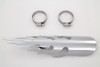 V-Twin - 30-0478 - Chrome Flame Heat Shield