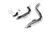 V-Twin - 30-0725 - Chrome Wyatt Gatling Down Draft Drag Pipes
