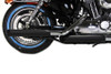 V-Twin - 30-0767 - Wyatt Gatling Black Side Slash Muffler Set